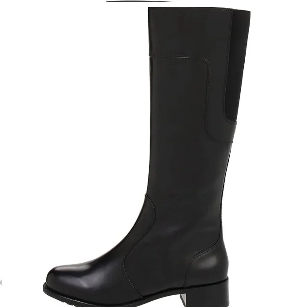 Taryn Rose Leather Riding Boot - Picture 5 of 14